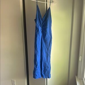 Spaghetti Strap Ruched Midi Dress from Zara